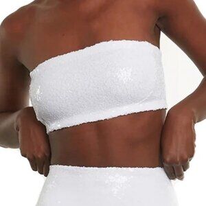 Commando Sequin Bandeau - SEQ203 (White)